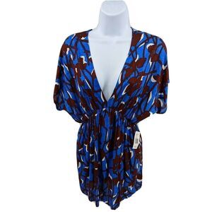 T- Bag Los Angeles Blouse Tunic Top Short Sleev